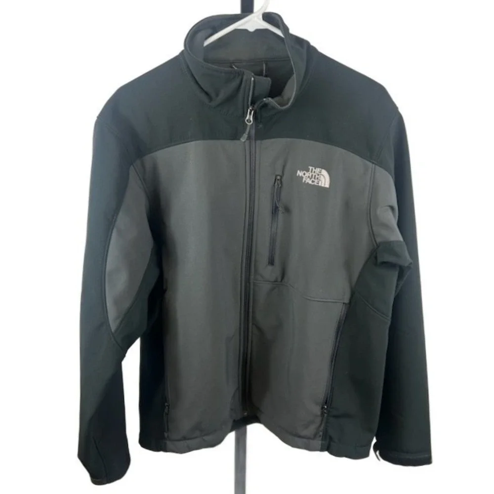 The North Face Black Gray Rain Performance Jacket‎ Coat Men's Size Medium